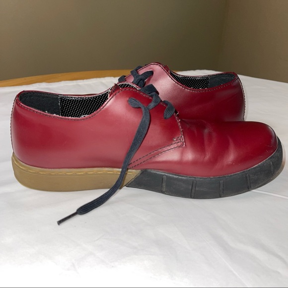✨11xHOST PICK✨(RARE) Dr. Martens Cherry Red Leather Lace Up Oxfords - Picture 5 of 13